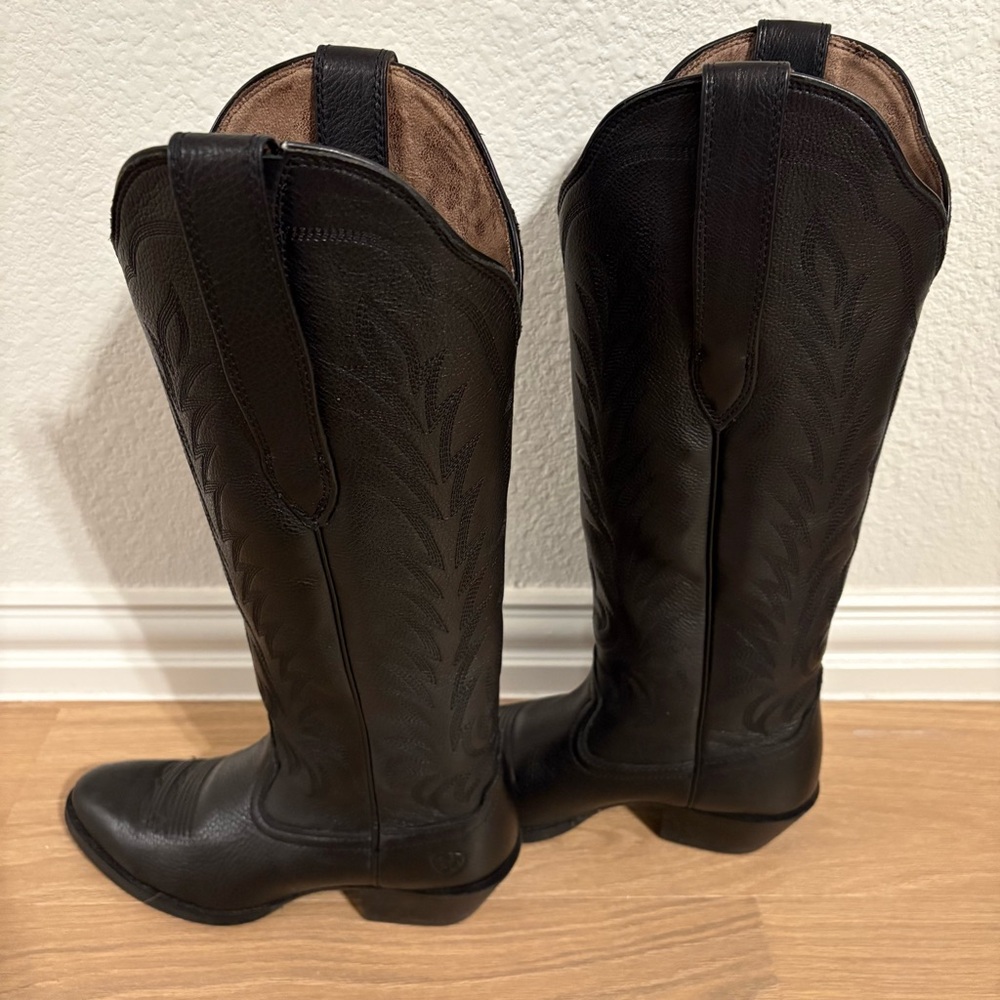 Ariat Black Leather Cowboy Boots